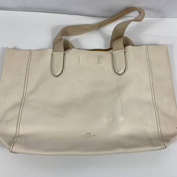 Coach Handbags - Coach Derby Tote in Gold/Chalk Neutral